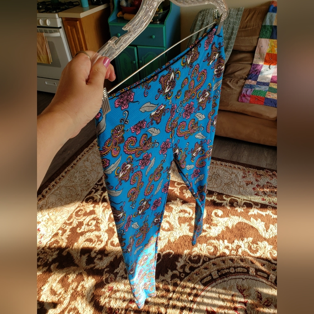 NWT lularoe Victorian on modern print leggings TC - Picture 8 of 13